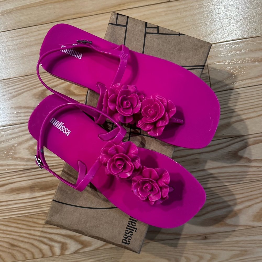 Melissa Harmonic Squared Garden Floral Sandals